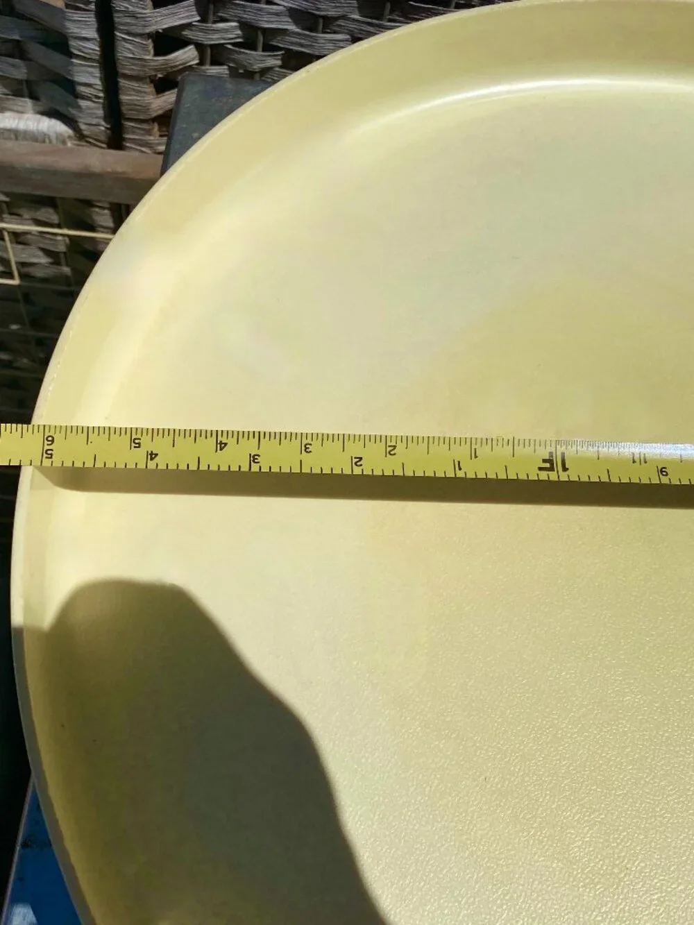 RARE Denmark Large Pale Yellow Melamine Plastic Tray Danish Ikea (?) Vintage